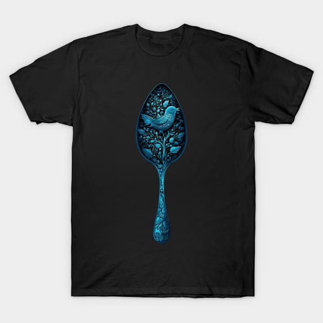 Blue Spoon T-Shirt by Kary Pearson